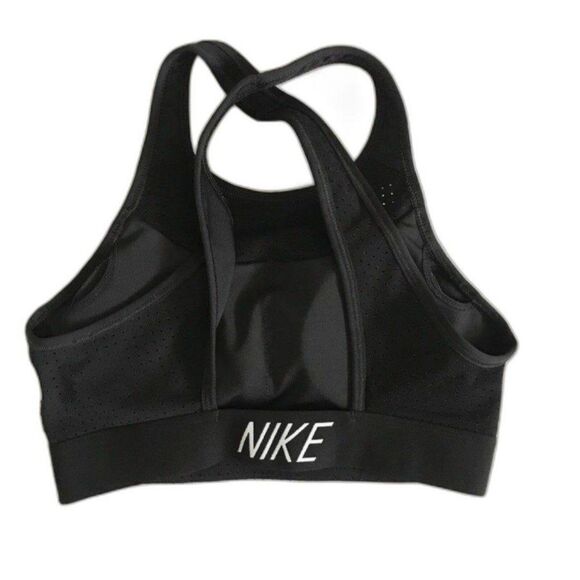 Nike Sports Bra Classic Crossback Black sz XS / S Removeable Pads Breathable - Picture 6 of 12